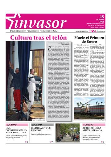Portada de la edición impresa del 15 de diciembre de 2018
