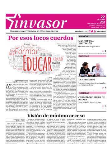 Portada de la edición impresa del 22 de diciembre de 2018