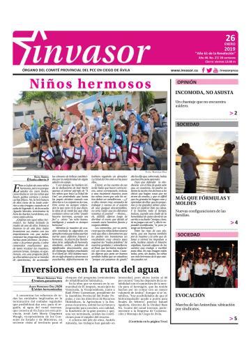 Portada de la edición impresa del 26 de enero de 2019