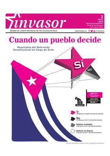 Portada de la edición impresa del 2 de marzo de 2019