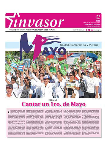 Portada de la edición impresa del 27 de abril de 2019