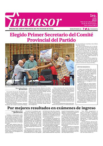Portada de la edición impresa del 31 de mayo de 2019