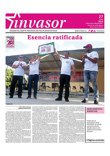 Portada de la edición impresa del 26 de julio de 2019