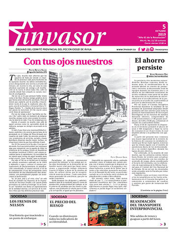 Portada de la edición impresa del 5 de octubre de 2019