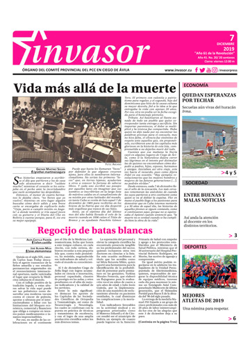 Periódico Invasor Año 41. No. 20