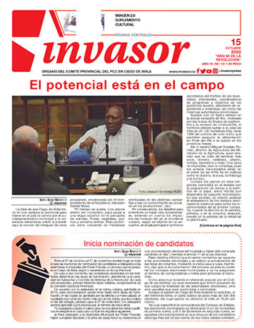 Edición impresa 15 de octubre de 2022