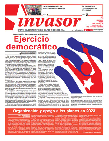 Edición impresa 4 de febrero de 2023