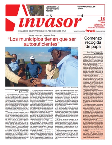 Edición impresa 18 de febrero de 2023