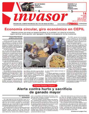 Edición impresa 14 de octubre de 2023