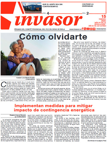 Edición impresa 15 de febrero de 2025