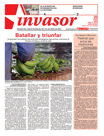 Edición impresa 22 de marzo de 2025